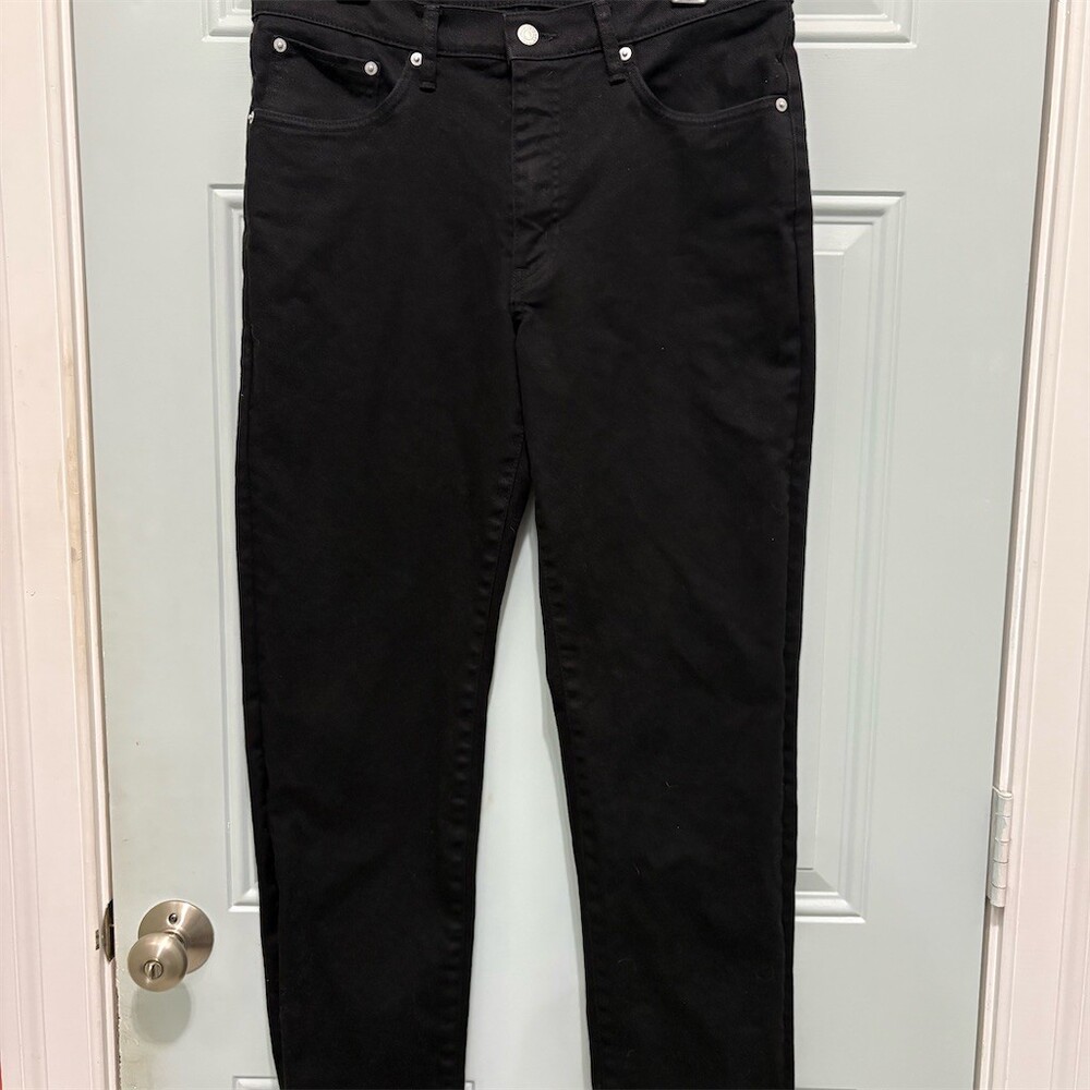 Edwin 503 Jeans Mens 33x31 Black Straight Leg 5-Pocket Button Fly